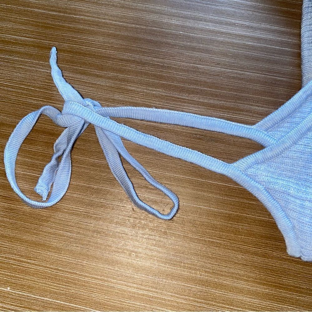 J. Crew Tiered blue merino wool top - Picture 11 of 13